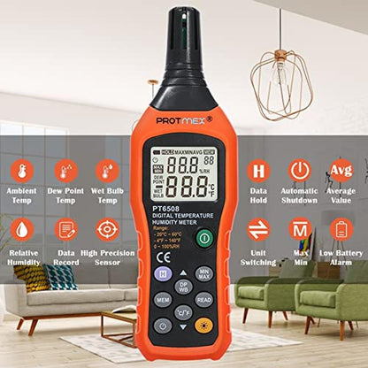 Protmex Digital Temperature Humidity Meter – Packaging