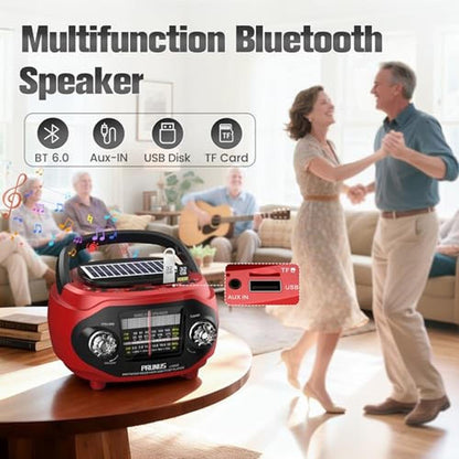 PRUNUS 15W Retro Bluetooth Speaker with Rich Bass Stereo – In Use
