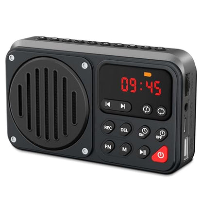 Prunus 405: Rechargeable FM Radio Bluetooth Speaker – Front View