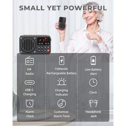 Prunus 405: Rechargeable FM Radio Bluetooth Speaker – Packaging