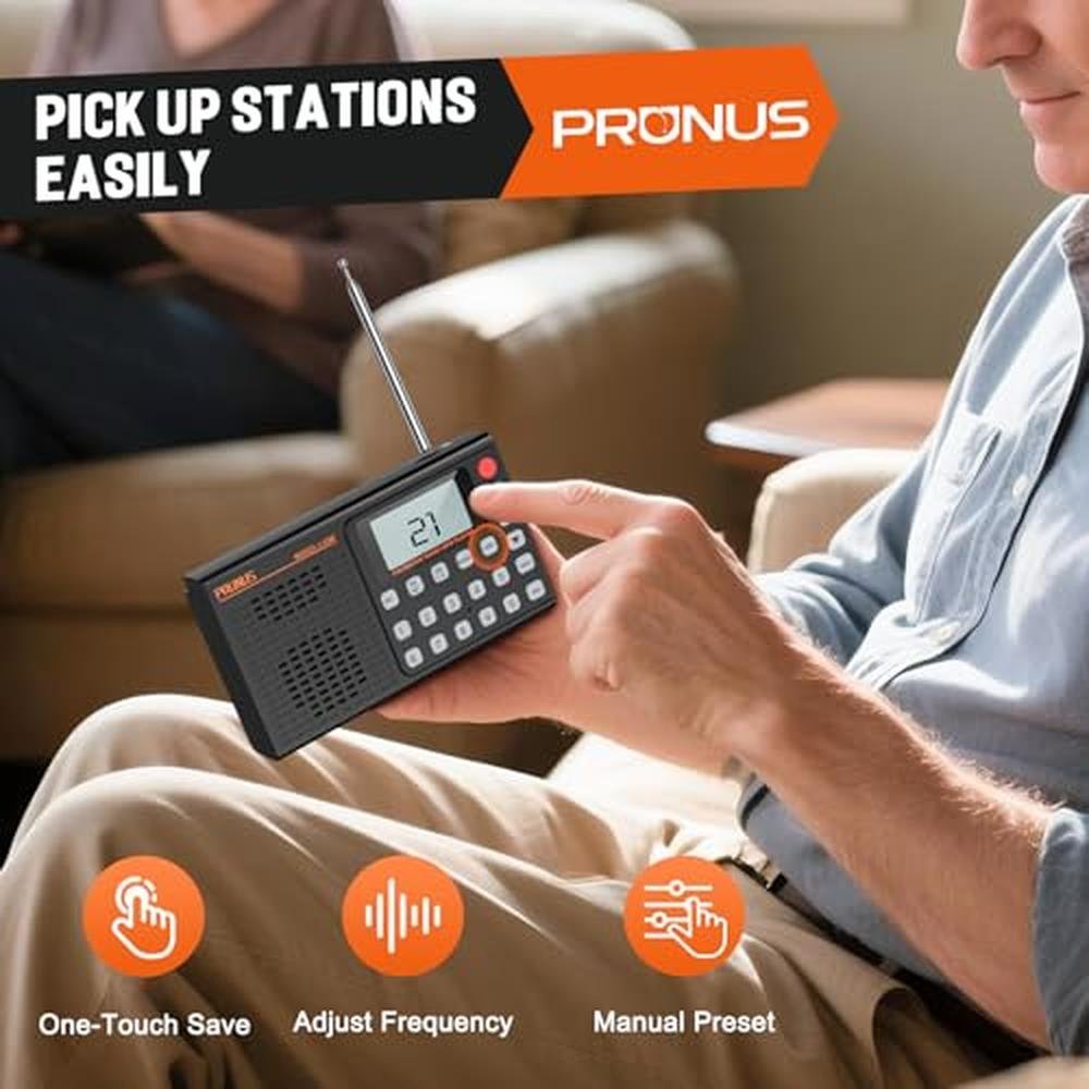 PRUNUS J168 AM FM Radio Bluetooth Speaker – Close-up Detail