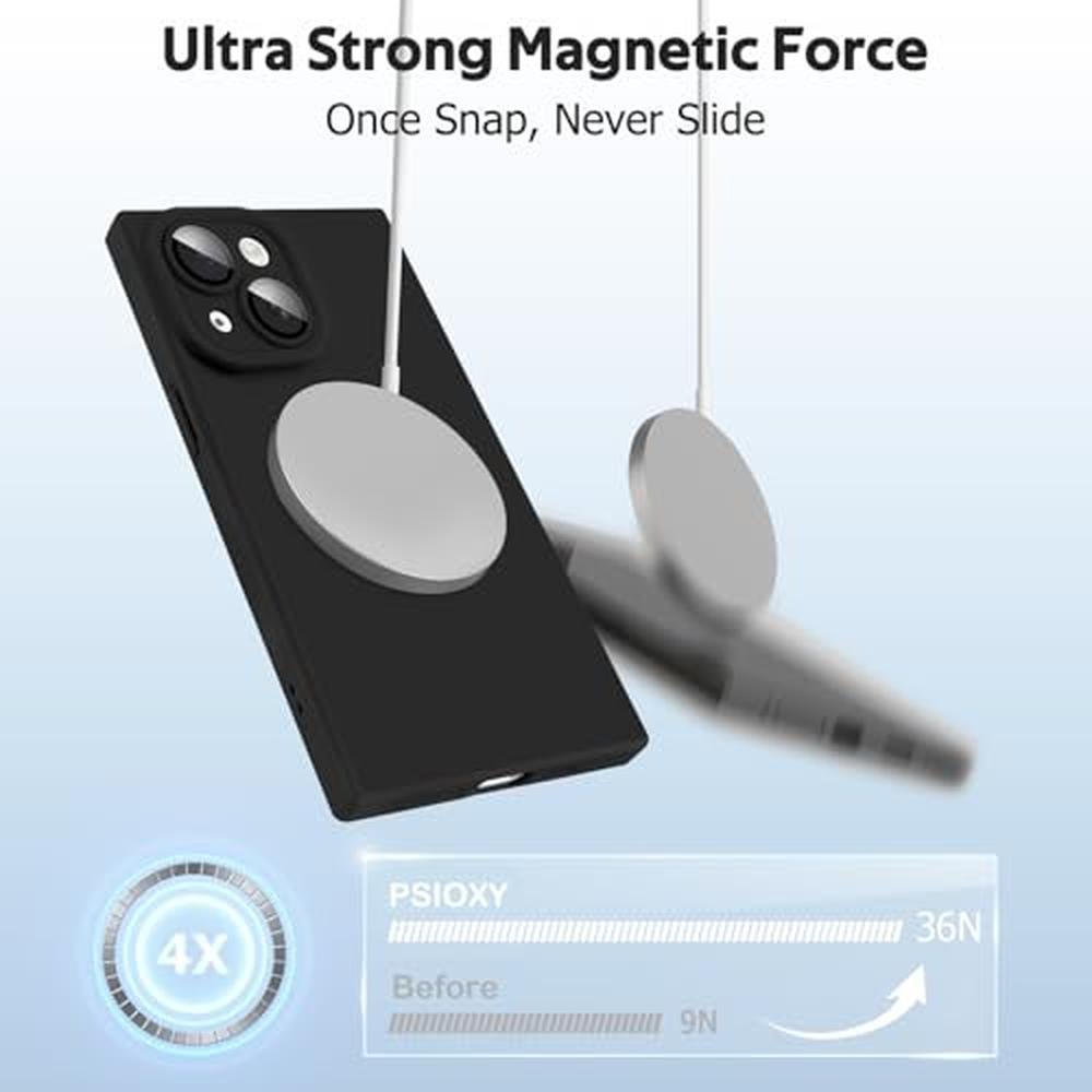 iPhone Case: PSIOXY Designed for iPhone 15 Magnetic Case – Close-up Detail