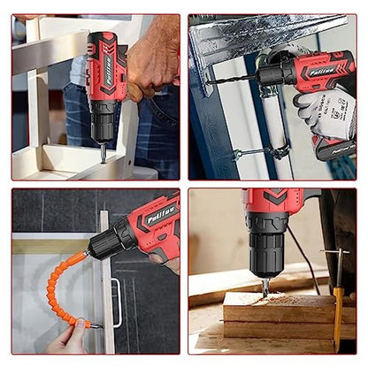 Drill Set: PULITUO Cordless Drill 20V Electric Power Drill – In Use
