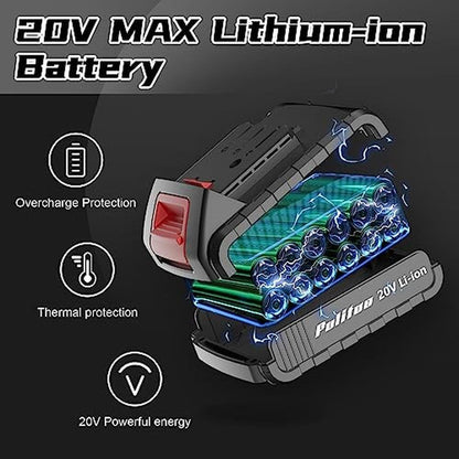 Drill Set: PULITUO Cordless Drill 20V Electric Power Drill – Packaging