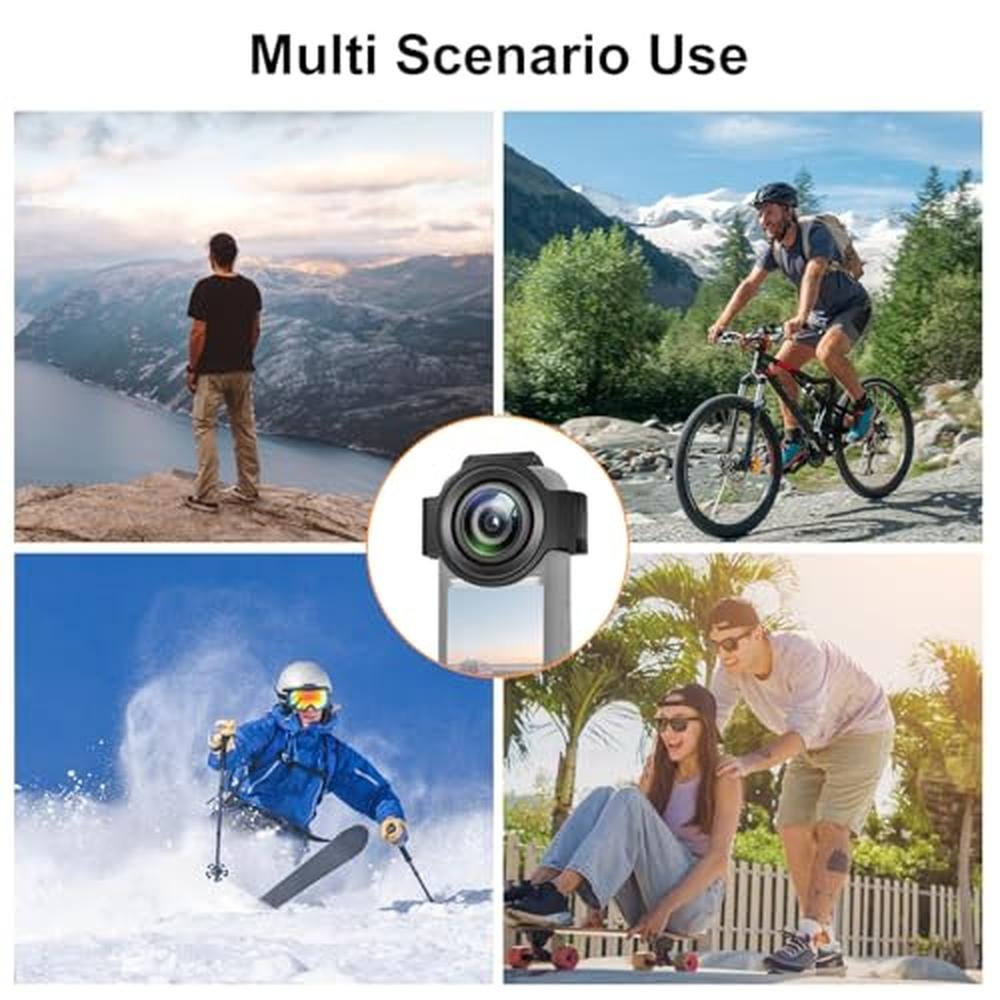 Insta 360 X3 Lens Protector: PULUZ Dual Lens Guards – In Use