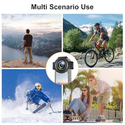 Insta 360 X3 Lens Protector: PULUZ Dual Lens Guards – In Use