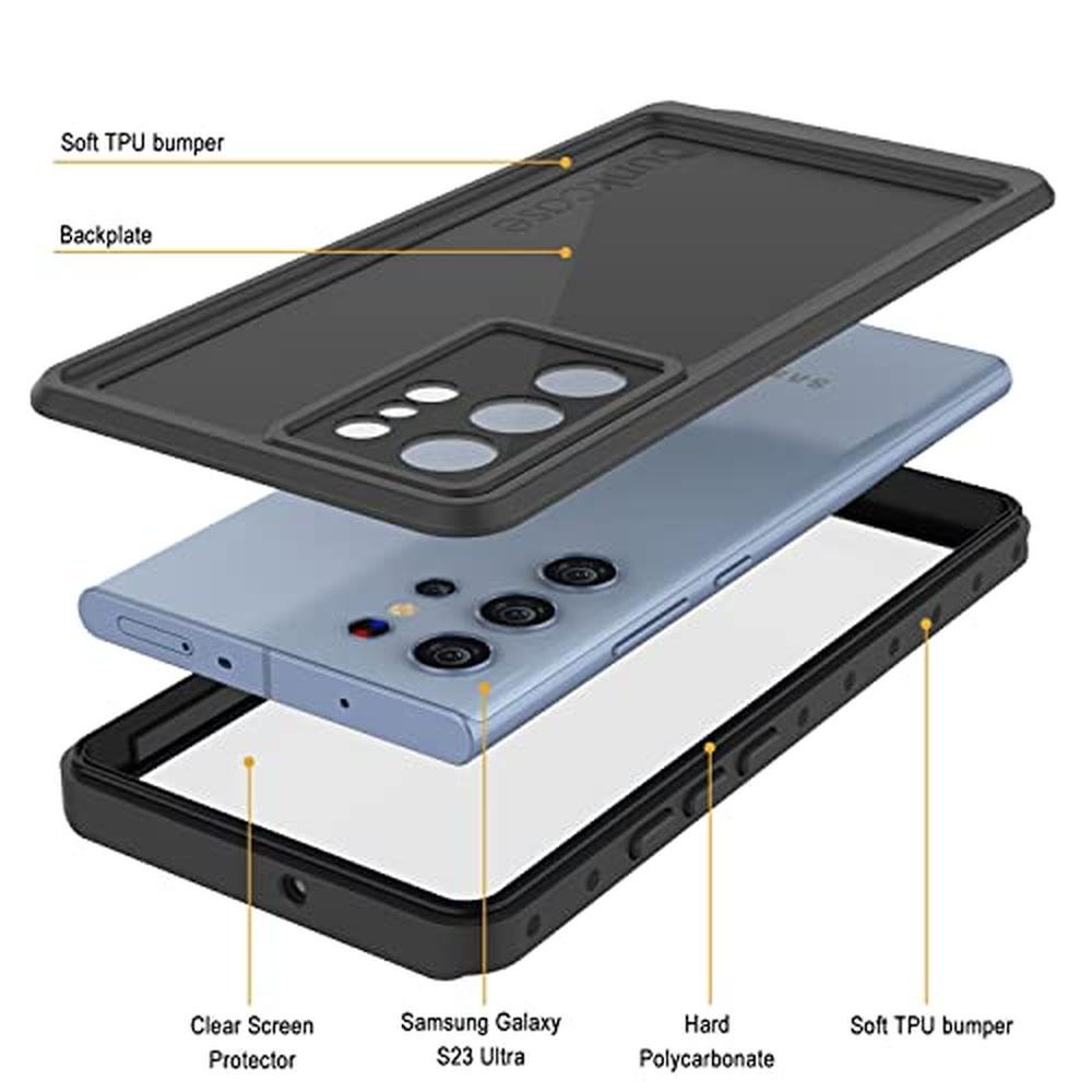Galaxy S23 Ultra: Punkcase Studstar Series Slim Fit IP68 – In Use