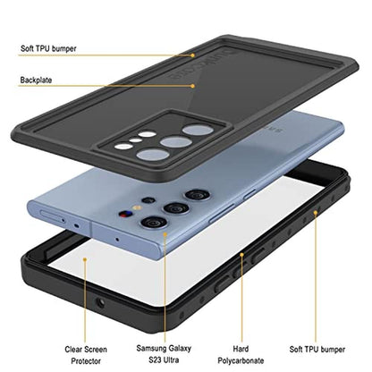 Galaxy S23 Ultra: Punkcase Studstar Series Slim Fit IP68 – In Use