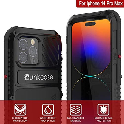 PunkCase Waterproof Case for iPhone 14 Pro Max – Side View