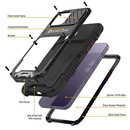 PunkCase Waterproof Case for iPhone 14 Pro Max – In Use