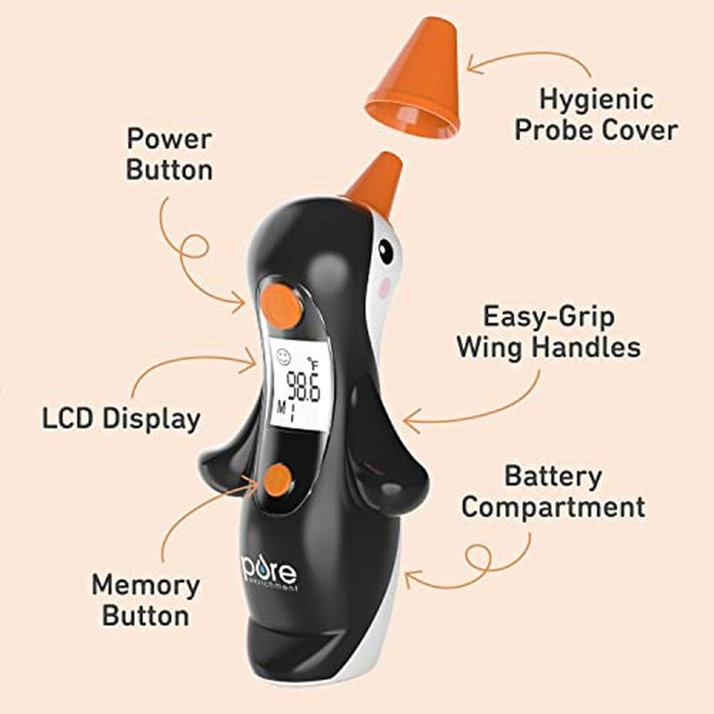 Pure Enrichment PureBaby Penguin Ear Thermometer – In Use