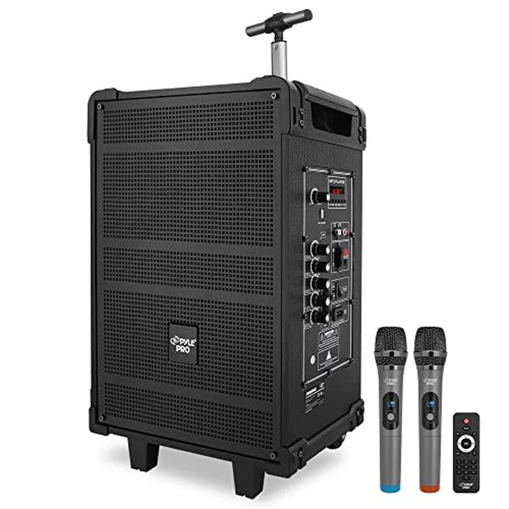Pyle 10'' Portable Wireless Bluetooth Speaker System – Front View