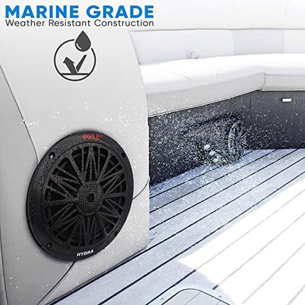Pyle 200 Watt Marine Boat Speaker System Weather Proof Dual – In Use