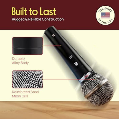 Pyle 3 Piece Professional Dynamic Microphone Kit Cardioid – Packaging