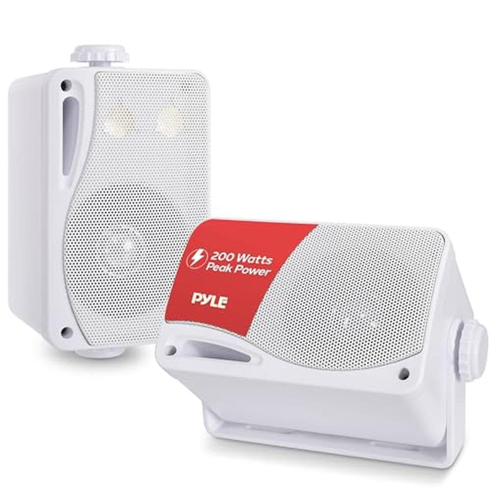 Pyle 3-Way Indoor & Outdoor Box Speaker System – Front View
