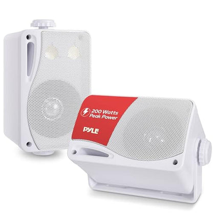 Pyle 3-Way Indoor & Outdoor Box Speaker System – Front View
