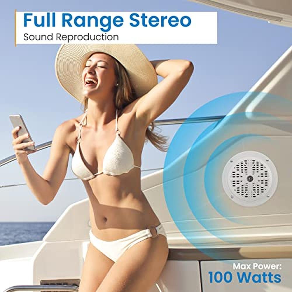 Pyle 4 Inch Dual Marine Speakers – Packaging