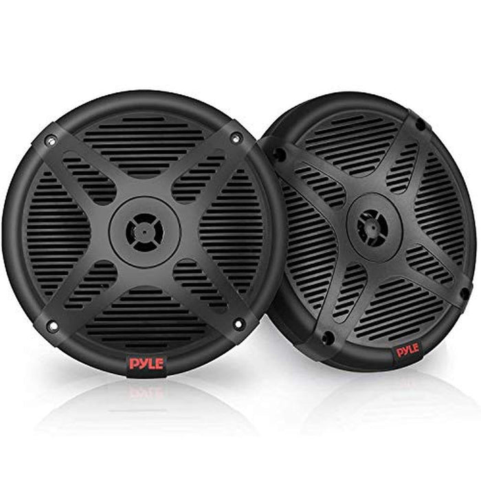 Pyle 6.5 Inch Bluetooth Marine Speakers – Front View
