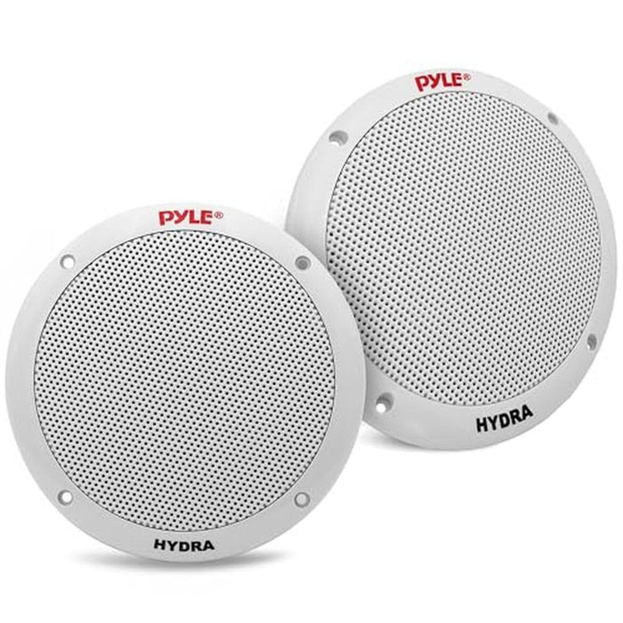 Pyle 6.5 Inch Dual Marine Speakers – Front View