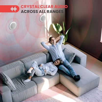 Pyle 8 In-Wall / In-Ceiling Speakers – Close-up Detail