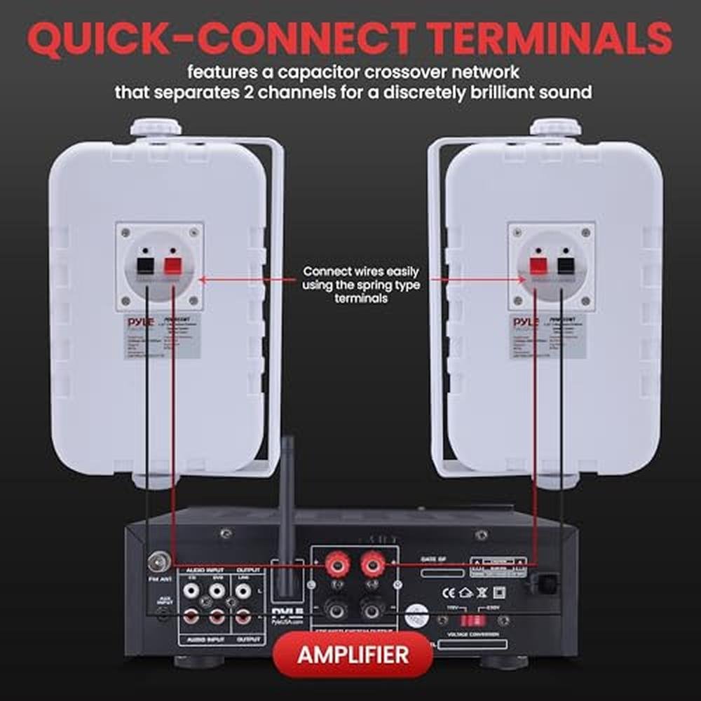 Pyle Indoor Outdoor Speakers Pair – Close-up Detail