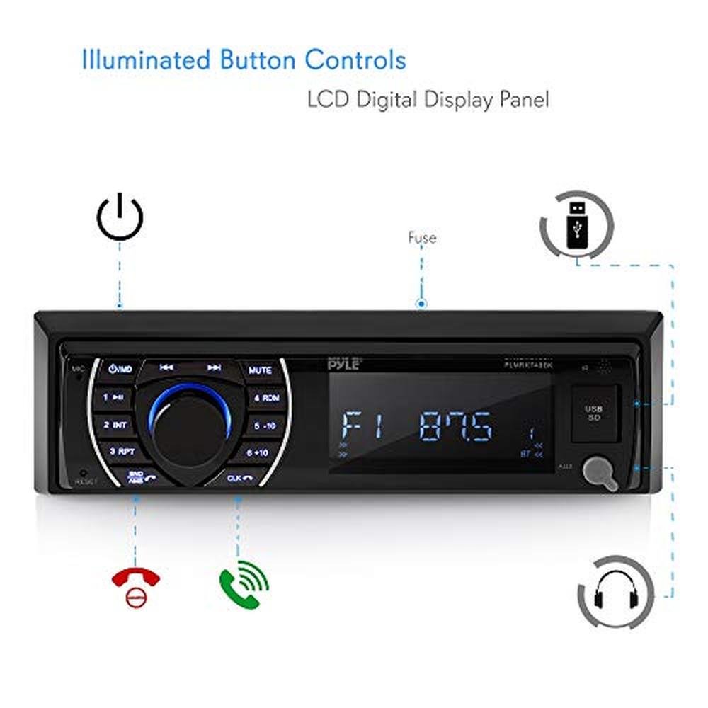 Pyle Marine Head Unit Receiver Speaker Kit – Close-up Detail