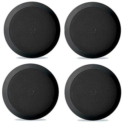 Pyle PDIC81RDBK 8 Inch 250 Watts Flush in-Wall in-Ceiling – Front View