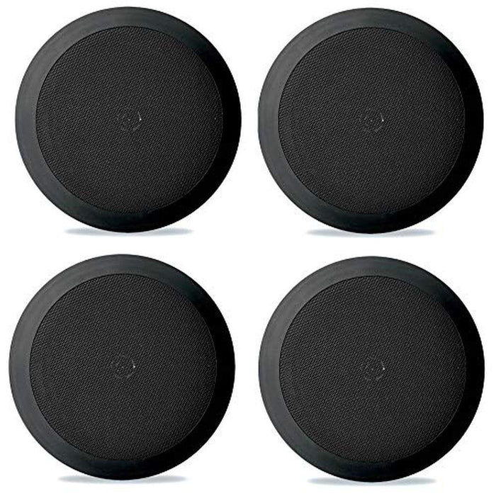 Pyle PDIC81RDBK 8 Inch 250 Watts Flush in-Wall in-Ceiling – Front View