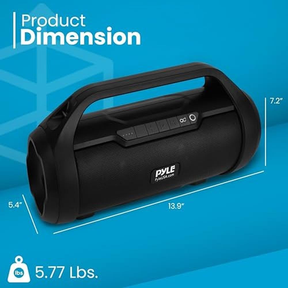 Pyle Portable Bluetooth Boombox Speaker – Close-up Detail