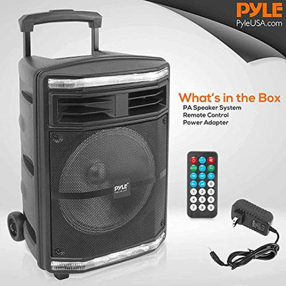 Pyle Portable Bluetooth PA Speaker System – Side View