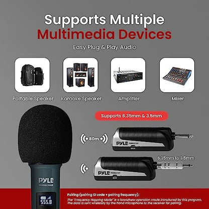 Pyle Portable UHF Band Receiver System – Packaging