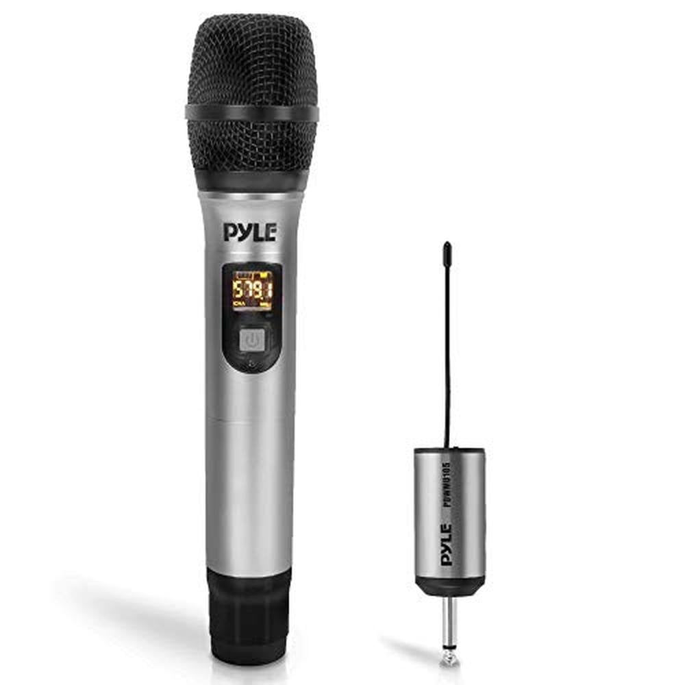 PYLE Portable UHF Wireless Microphone System – Front View