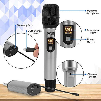 PYLE Portable UHF Wireless Microphone System – Packaging