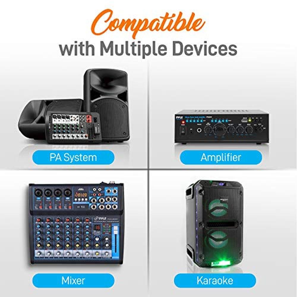 Pyle Professional Wireless Microphone System – Side View