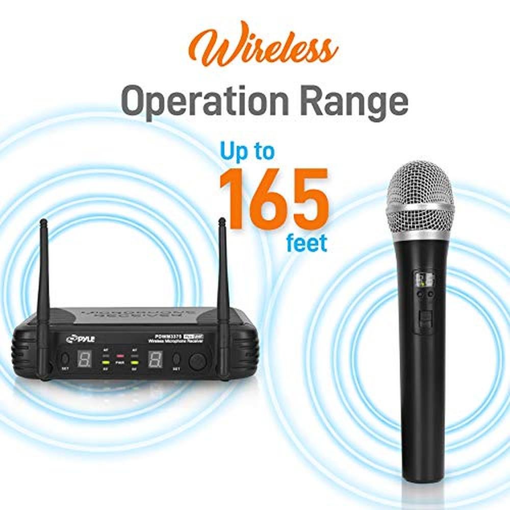 Pyle Professional Wireless Microphone System – Close-up Detail