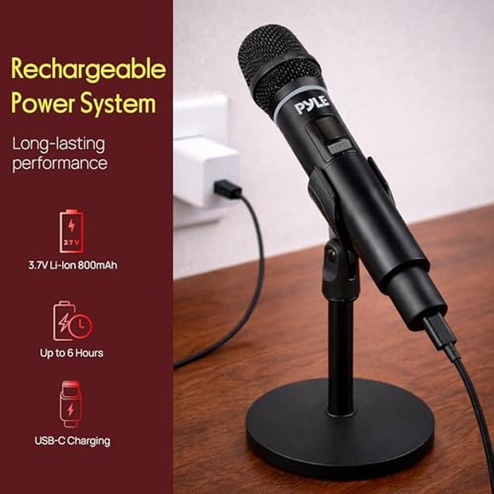 Pyle Professional USB Microphone System – Close-up Detail