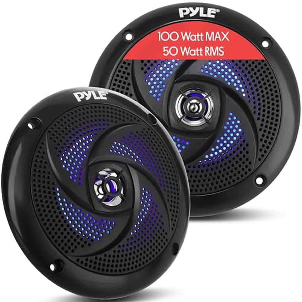Pyle Waterproof Rated Marine Speakers – Front View