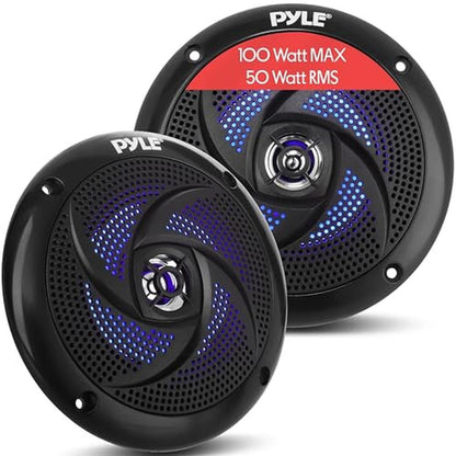 Pyle Waterproof Rated Marine Speakers – Front View