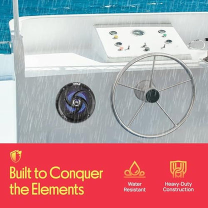 Pyle Waterproof Rated Marine Speakers – Side View
