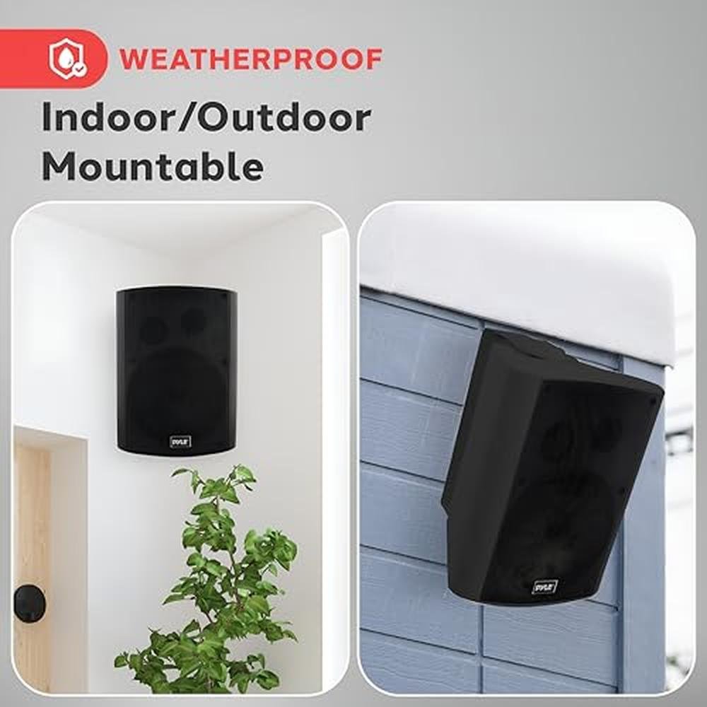Pyle Waterproof Wall Mount Speaker System – In Use