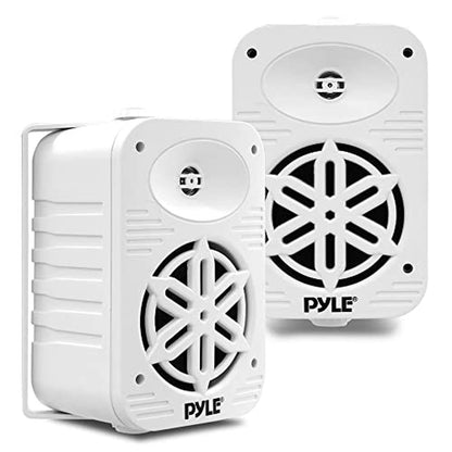 PyleUsa Indoor Outdoor Speakers Pair-500 Watt Dual – Front View