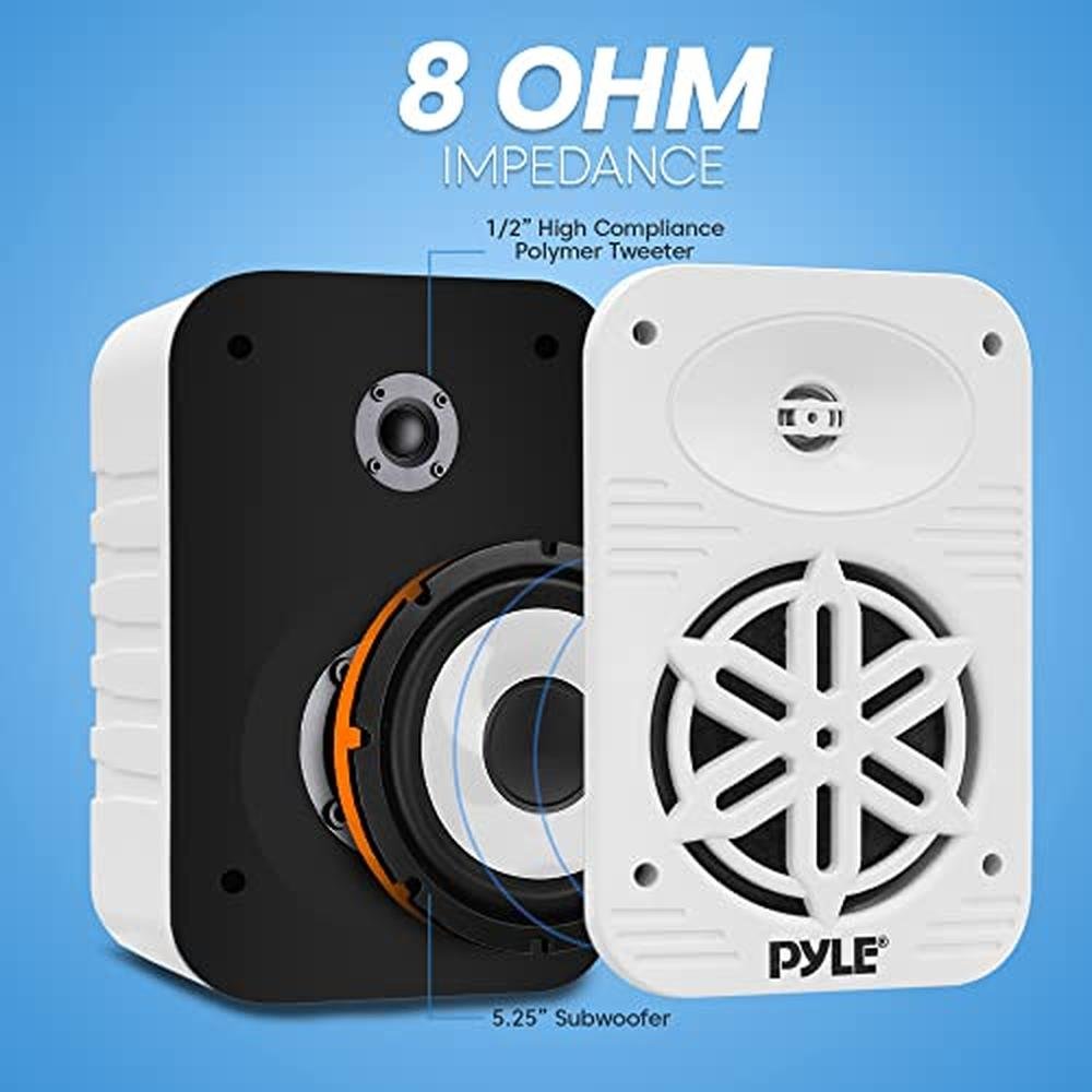 PyleUsa Indoor Outdoor Speakers Pair-500 Watt Dual – Packaging