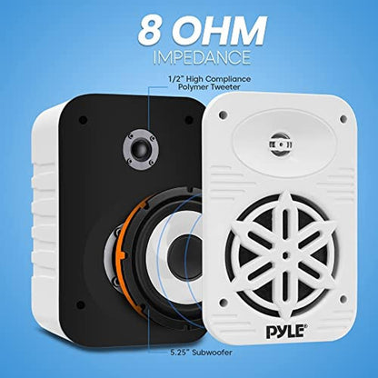PyleUsa Indoor Outdoor Speakers Pair-500 Watt Dual – Packaging