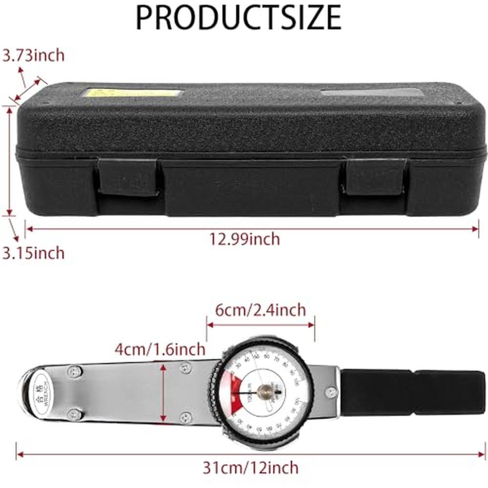 Torque Wrench: QingYJ Dial Indicator Torque Wrench – Side View
