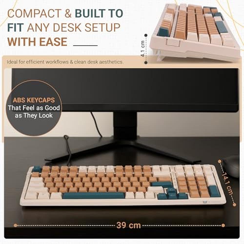 Mechanical Gaming Keyboard: Qisan Wireless/Wired Triple – In Use