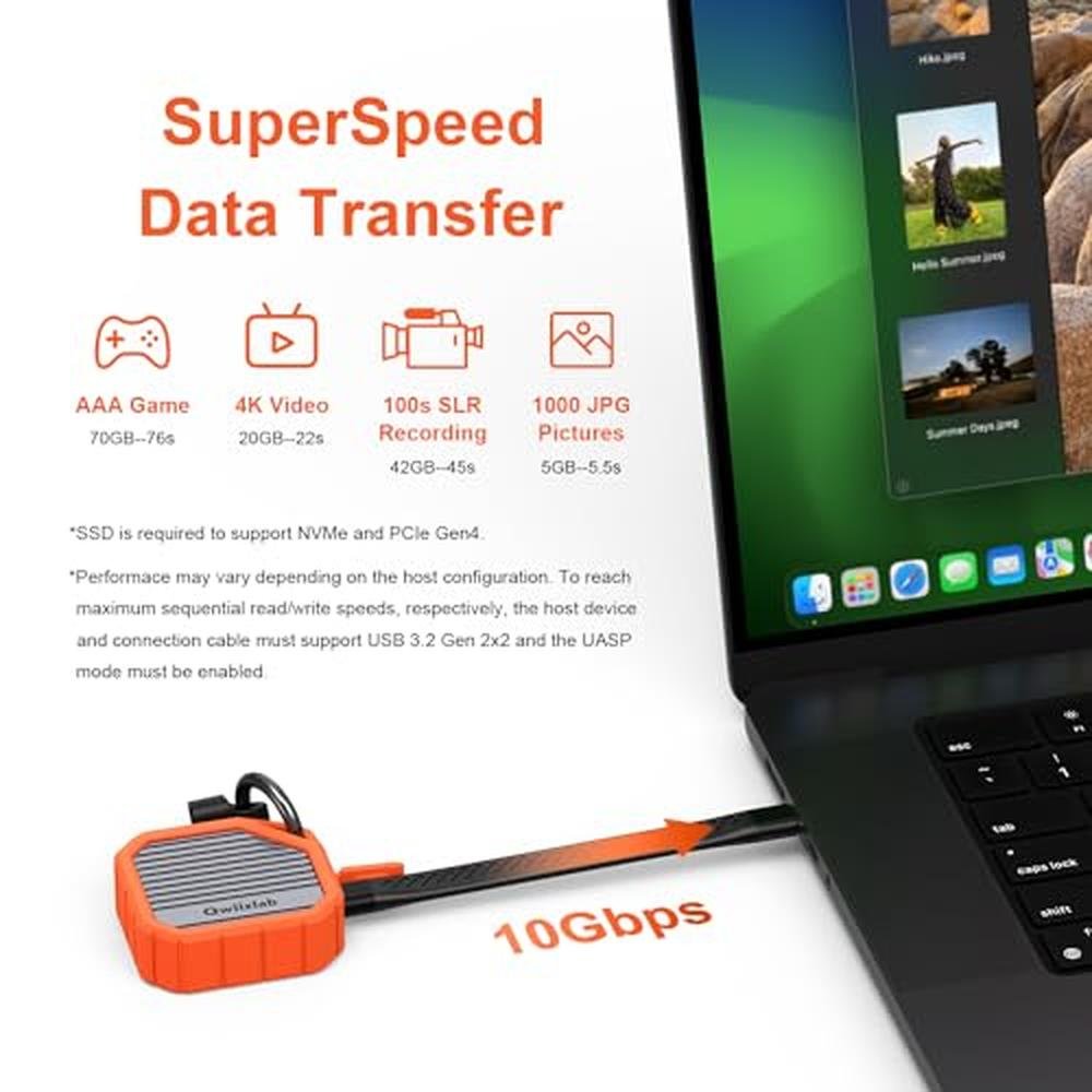 Qwiizlab 2230: Qwiizlab M.2 2230 SSD NVMe Enclosure – In Use