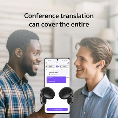 Translation Earbuds: NE20 Real-Time AI 135 Language – In Use