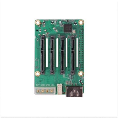 SATA Hat: Radxa Penta SATA Hat Up to 5x SATA Disks – Front View