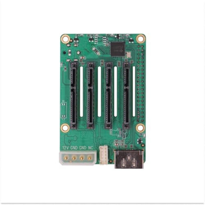 SATA Hat: Radxa Penta SATA Hat Up to 5x SATA Disks – Front View