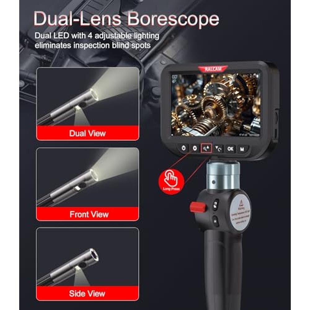Camera Ralcam: Ralcam Dual Lens Articulating Borescope – Close-up Detail